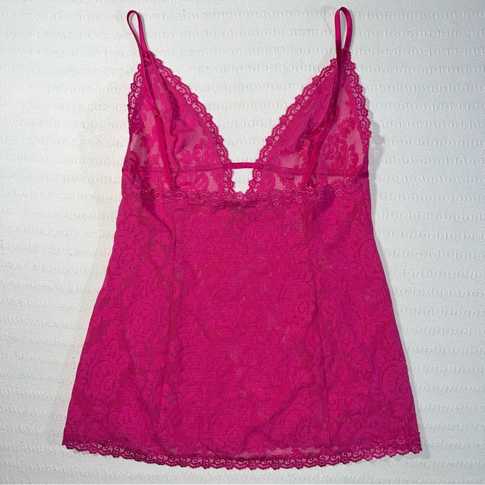 Victorias Secret Lingerie Lacy Chemise Size L Pink Fairy Coquette Sexy - Picture 2 of 6